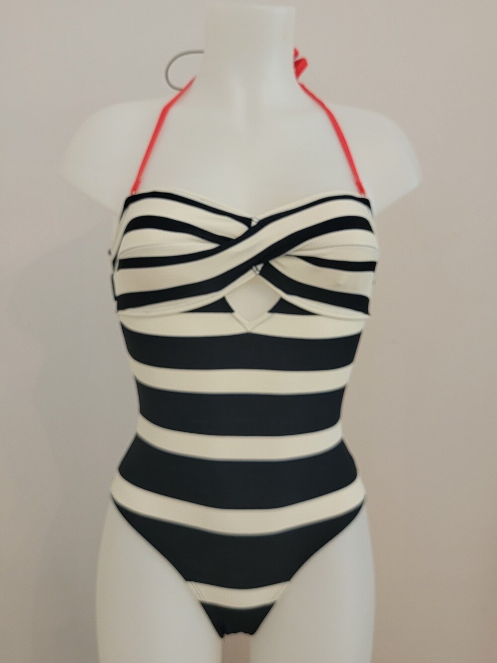 Ted Baker London Striped Black and White One-Piece Dress